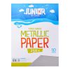 Dekorační papír A4 10 ks stříbrný metallic 250 g