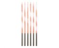 Dortová svíčka - Magické plameny, meruňková 15 cm (6 ks)