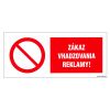 Etikety Info - Zákaz vhazování reklamy 262x115 mm