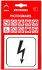 Informačná samolepka Elektrické zariadenie (8 x 8 cm)