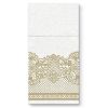 Kapsy na příbory PAW AIRLAID 40x40cm Royal Lace Gold, 25 ks/bal