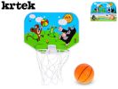 Krtek basketbalový koš 33x25cm s míčem 9cm v krabičce