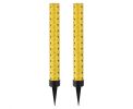 Ledová fontána chrlící zlaté a stříbrné jiskry 12 cm (2 ks)