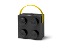 LEGO box na svačinu s rukojetí 165x165x117 mm - černý