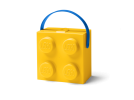 LEGO box na svačinu s rukojetí 165x165x117 mm - žlutý