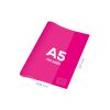 Obal na notebook A5 PVC 306x217 mm Neon Color - průhledný/růžový