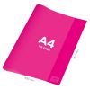 Obal na notebook A4 PVC 432x304 mm Neon Color - průhledný/růžový