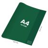 Obal na notebook A4 PVC 432x304 mm - průhledný/zelený