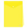 Obal s patentkou - rozšířitelný PP/A4 Up, průhledný/žltý