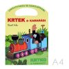 Omalovánka A4 Akim s výsekem - Krteček a kamarádi