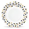 Papírový talíř PAW Eco 23 cm Confetti (gold-black) / 8 ks