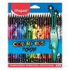 Pastelky trojhranné MAPED COLORPEPS MONSTER sada 24 ks