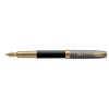 Pero plníci PARKER Sonnet Silver & Black GT 18K -F-