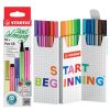 Prémiový vláknový fix - STABILO Pen 68 - 18 ks Zick-Zack deskset - 18 různých barev