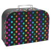Sada dětských kufrů 3 ks - lesklý potisk Polka dot