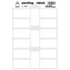 Samolepiace etikety biele 40x20 mm (15 ks)
