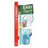 Školní set pro leváky - tužka STABILO EASYgraph v modré barvě + guma a ořezávátko