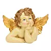 Soška anděla se zlatými křídly 24x12x16 cm