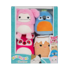SQUISHMALLOWS Micromallows 4Pack - Mýval, Bigfoot, Ara, Skořicová rolka