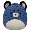 SQUISHMALLOWS Modrý gepard s chlupatým bříškem - Spotts, 30 cm