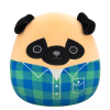 SQUISHMALLOWS Mops ve flanelové košili - Prince, 30 cm