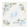 Ubrousky PAW AIRLAID 40x40 cm Baby Feet light blue