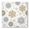 Ubrousky PAW L 33x33 cm Snowflakes