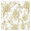 Ubrousky PAW L 33x33cm Baroque Flowers gold