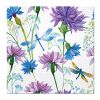 Ubrousky PAW L 33x33cm Flower With Dragonfly