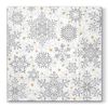 Ubrousky PAW L 33x33cm Glowing Stars Silver