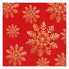 Ubrousky PAW L 33x33cm Handmade Snow (Red)