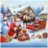 Ubrousky PAW L 33x33cm Holiday Sleigh Preparation