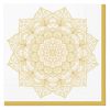 Ubrousky PAW L 33x33cm Mandala Golden