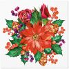 Ubrousky PAW L 33x33cm Poinsettia With Cones