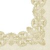 Ubrousky PAW L 33x33cm Royal Lace Frame Gold