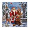 Ubrousky PAW L 33x33cm Santa´s Gifts