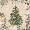 Ubrousky PAW L 33x33cm We Care Vintage Christmas Tree
