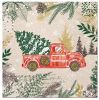Ubrousky PAW L 33x33cm We Vintage Christmas Car