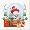Ubrousky TaT 33x33cm Snowman in a ball
