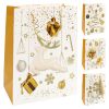 Vánoční dárková taška 2031 velikost D 30 x 12 x 40 cm (mix 4 vzorů)