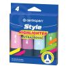 Zvýrazňovač CENTROPEN 6252 Style Soft (klínový hrot 1-4,6 mm) 4 pastelové barvy