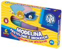 modelína ASTRA teplem tvrditelná  6 barev - PASTEL GLITTER