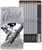 tužky grafitové umělecké Colorino Artist 12ks kovová krabička