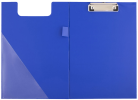podložka A4 dvojdeska karton/PP s klipem modrá 009088