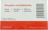 jmenovka klip / špendlik