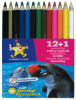 pastelky   Europen 1613 jumbo 12+1 - tuha 5,8 mm