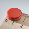 magnet  kulatý 16x5 červený