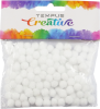 pom poms mini 120ks bílý