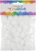 pom poms 20mm bílý 50ks