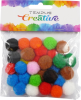pom poms 20mm bar.mix 30ks